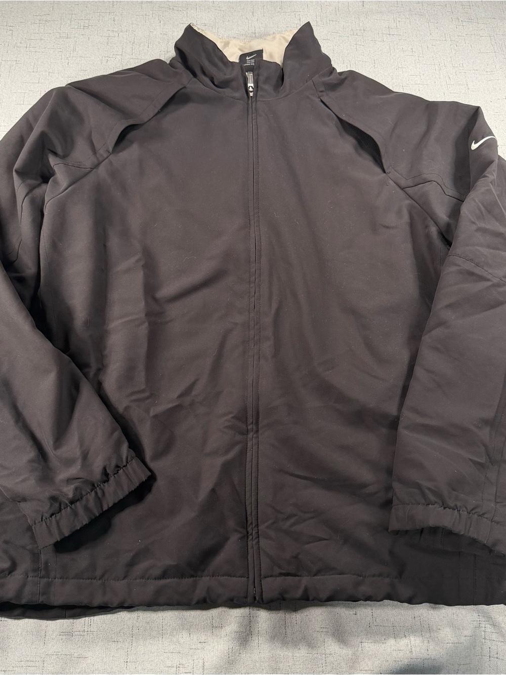 Vintage Nike Men's Black Full-Zip Jacket